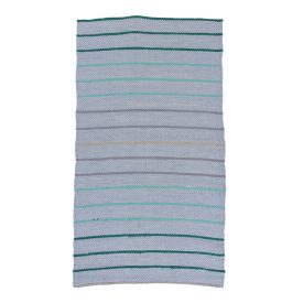 Rongyszőnyeg 78x149 kék pamut szőnyeg