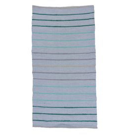 Rongyszőnyeg 78x149 kék pamut szőnyeg