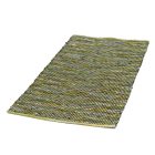Rongyszőnyeg 80x159 zöld pamut szőnyeg