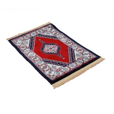 Gépi perzsa szőnyeg bordó Turkmen 60x90 klasszikus nappali szőnyeg