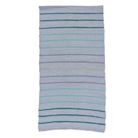 Rongyszőnyeg 73x145 kék pamut szőnyeg