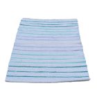 Rongyszőnyeg 73x145 kék pamut szőnyeg