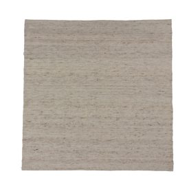   Gyapjú szőnyeg nappaliba Rustic 160x159 szövött szőnyeg natúr gyapjúból
