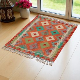   Kilim szőnyeg Chobi 67x87 kézi szövésű afgán gyapjú kilim