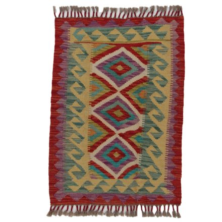 Afgán Kilim szőnyeg 90x65 kézi szövésű etnikai kilim