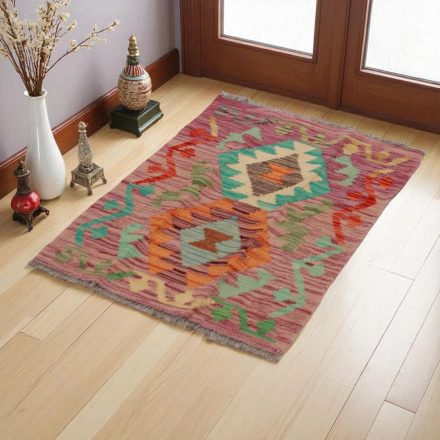 Kilim szőnyeg Chobi 91x59 kézi szövésű afgán gyapjú kilim