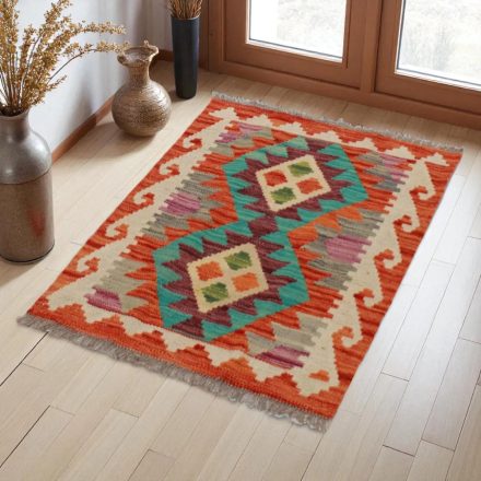 Kilim szőnyeg Chobi 81x61 kézi szövésű afgán gyapjú kilim