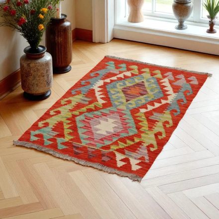 Kilim szőnyeg Chobi 91x63 kézi szövésű afgán gyapjú kilim