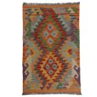 Etnikai Kilim szőnyeg Chobi 96x64 kézi szövésű afgán gyapjú kilim