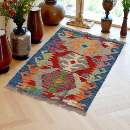 Kilim szőnyeg Chobi 88x59 kézi szövésű afgán gyapjú kilim
