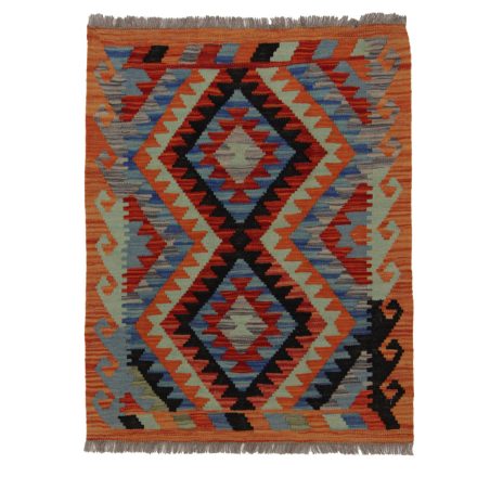 Etnikai Kilim szőnyeg Chobi 98x79 kézi szövésű afgán gyapjú kilim