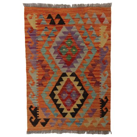 Etnikai Kilim szőnyeg Chobi 95x67 kézi szövésű afgán gyapjú kilim