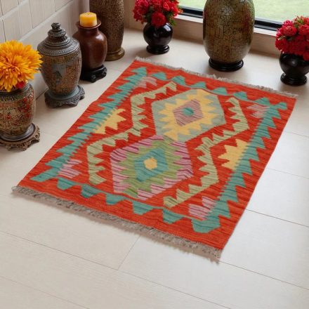 Kilim szőnyeg Chobi 90x66 kézi szövésű afgán gyapjú kilim