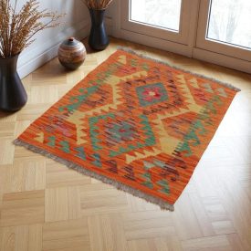   Kilim szőnyeg Chobi 72x87 kézi szövésű afgán gyapjú kilim