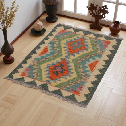 Kilim szőnyeg Chobi 68x93 kézi szövésű afgán gyapjú kilim