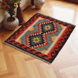   Kilim szőnyeg Chobi 65x88 kézi szövésű afgán gyapjú kilim