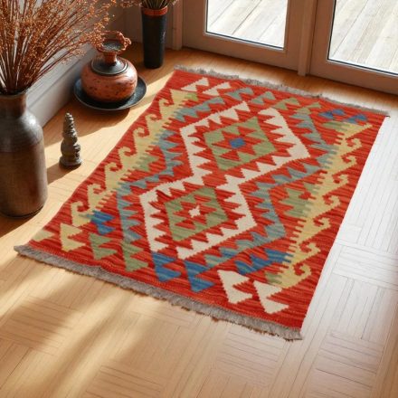 Kilim szőnyeg Chobi 62x85 kézi szövésű afgán gyapjú kilim