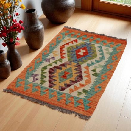 Kilim szőnyeg Chobi 65x97 kézi szövésű afgán gyapjú kilim