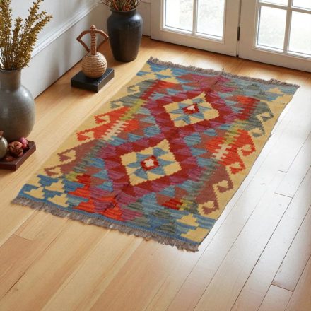 Kilim szőnyeg Chobi 60x87 kézi szövésű afgán gyapjú kilim