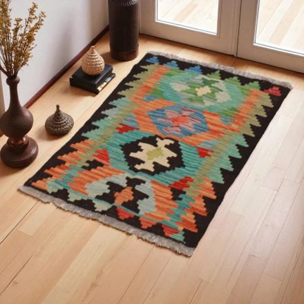 Kilim szőnyeg Chobi 60x90 kézi szövésű afgán gyapjú kilim