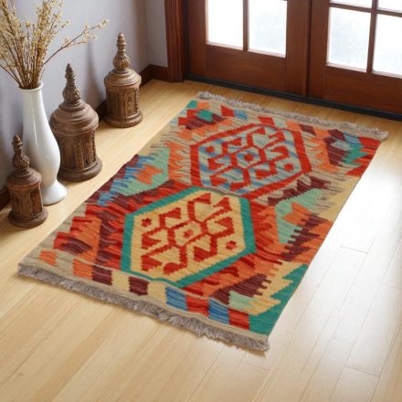Kilim szőnyeg Chobi 60x91 kézi szövésű afgán gyapjú kilim