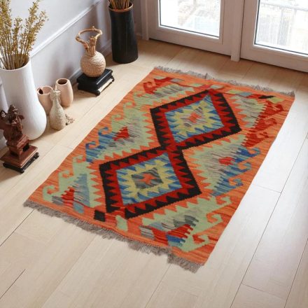 Kilim szőnyeg Chobi 69x103 kézi szövésű afgán gyapjú kilim