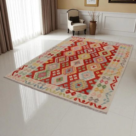 Kilim szőnyeg Chobi 249x172 kézi szövésű afgán gyapjú kilim