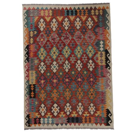 Afgán szőttes Chobi 172x236 kézi szövésű gyapjú kilim