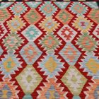 Afgán szőttes Chobi 177x240 kézi szövésű gyapjú kilim