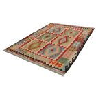 Kilim szőnyeg Chobi 248x176 kézi szövésű afgán gyapjú kilim
