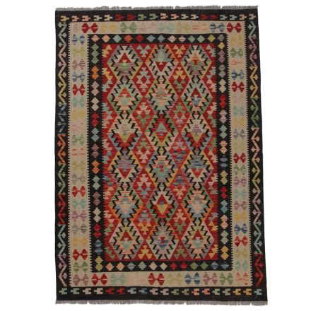 Kilim szőnyeg Chobi 245x178 kézi szövésű afgán gyapjú kilim