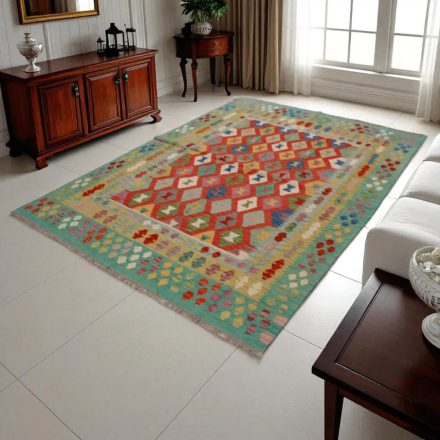 Kilim szőnyeg Chobi 244x174 kézi szövésű afgán gyapjú kilim
