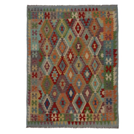 Chobi Kilim szőnyeg 180x234 kézi szövésű afgán gyapjú kilim