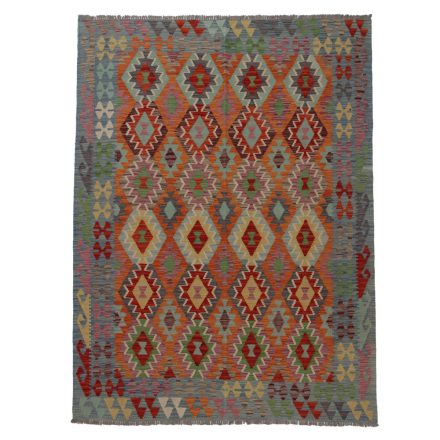 Kilim szőnyeg Chobi 237x177 kézi szövésű afgán gyapjú kilim