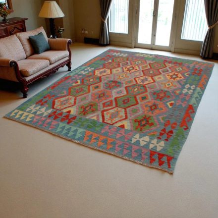 Kilim szőnyeg Chobi 239x176 kézi szövésű afgán gyapjú kilim