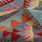 Afgán szőttes Chobi 175x246 kézi szövésű gyapjú kilim