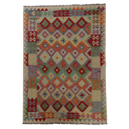 Kilim szőnyeg Chobi 241x174 kézi szövésű afgán gyapjú kilim