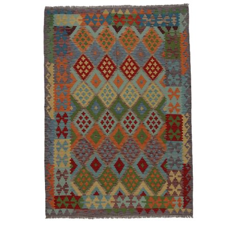 Kilim szőnyeg Chobi 246x174 kézi szövésű afgán gyapjú kilim