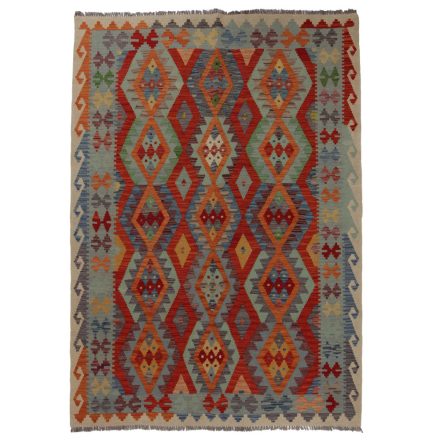 Kilim szőnyeg Chobi 241x176 kézi szövésű afgán gyapjú kilim