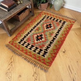 Etnikai Kilim szőnyeg Chobi 63x92 autentikus gyapjú Kilim