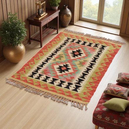 Kilim szőnyeg Chobi 92x63 kézi szövésű afgán gyapjú kilim