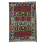Afgán szőttes Chobi 174x244 kézi szövésű gyapjú kilim