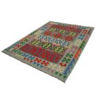 Afgán szőttes Chobi 174x244 kézi szövésű gyapjú kilim