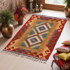 Kilim szőnyeg Chobi 93x51 kézi szövésű afgán gyapjú kilim
