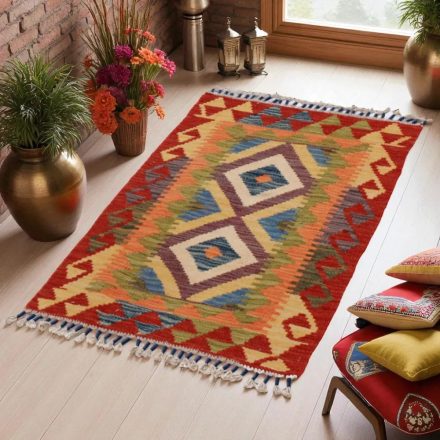 Kilim szőnyeg Chobi 93x51 kézi szövésű afgán gyapjú kilim