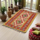 Chobi Kilim szőnyeg 101x65 kézi szövésű afgán gyapjú kilim