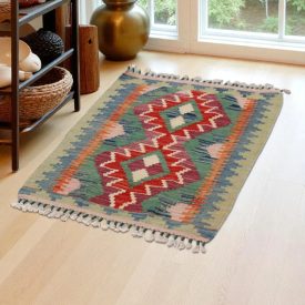   Kilim szőnyeg Chobi 90x65 kézi szövésű afgán gyapjú kilim