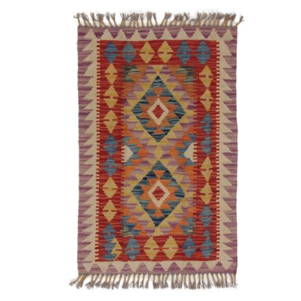 Kilim szőnyeg Chobi 91x60 kézi szövésű afgán gyapjú kilim