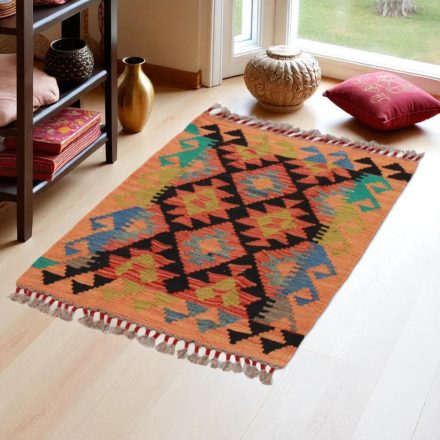 Kilim szőnyeg Chobi 88x63 kézi szövésű afgán gyapjú kilim