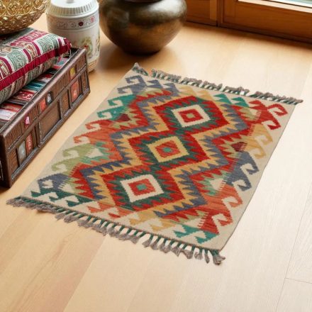 Kilim szőnyeg Chobi 82x60 kézi szövésű afgán gyapjú kilim
